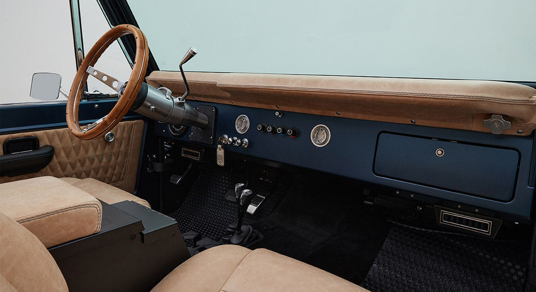 Classic Ford Bronco dashboard