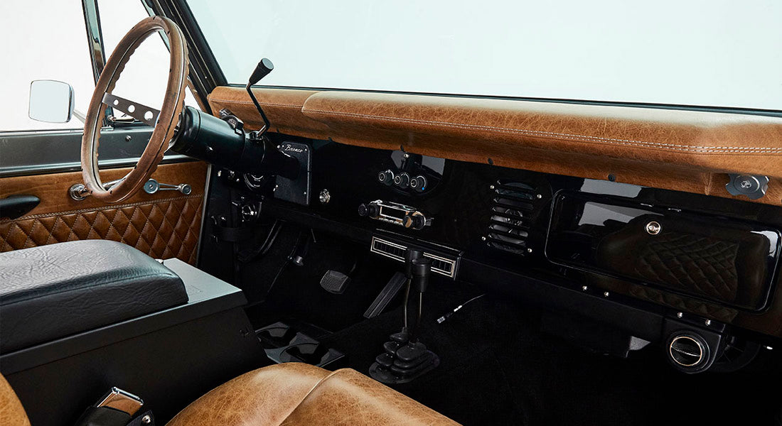 Classic Ford Bronco dashboard