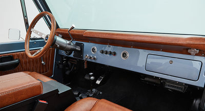 Classic Ford Bronco dashboard