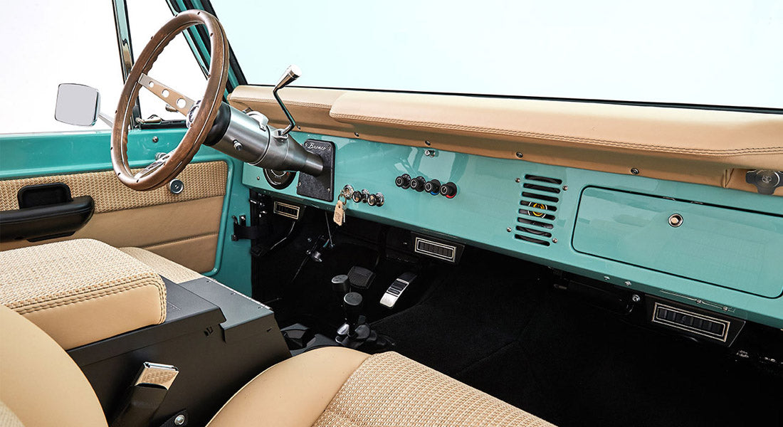 Classic Ford Bronco dashboard