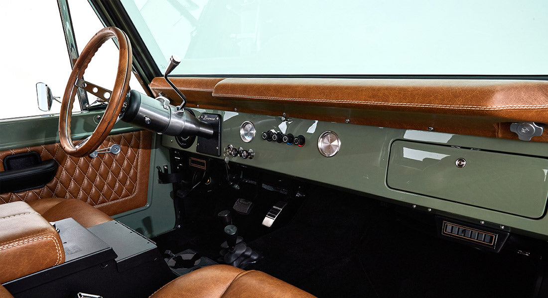Classic Ford Bronco dashboard