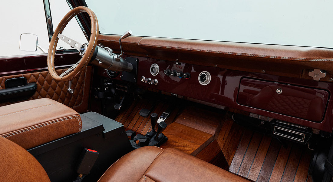 Classic Ford Bronco dashboard