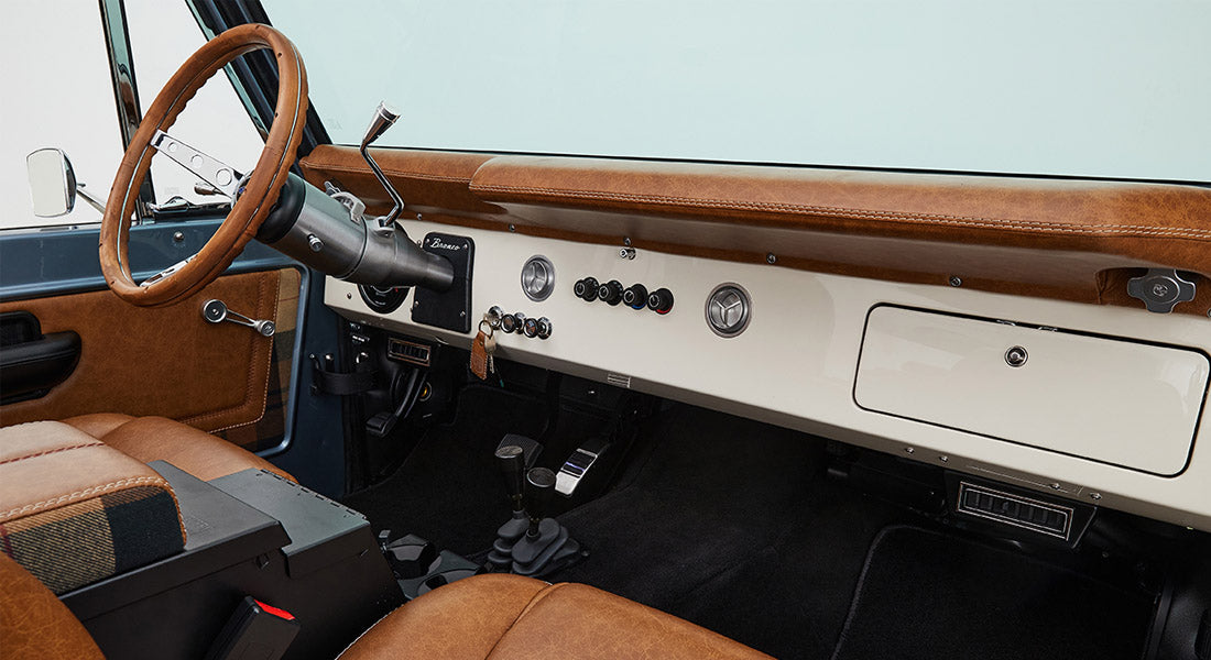 Classic Ford Bronco dashboard