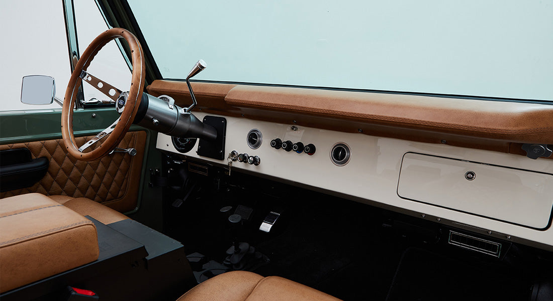 Classic Ford Bronco dashboard