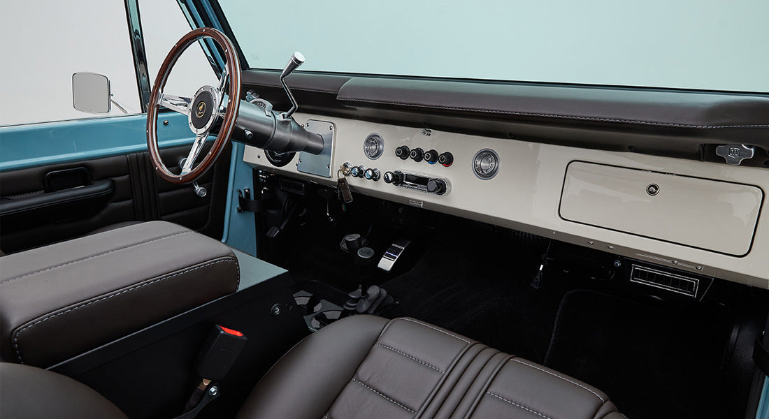 Classic Ford Bronco dashboard