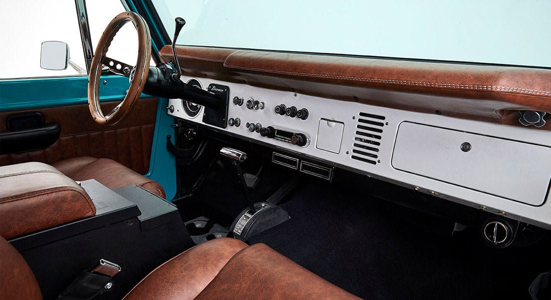 Classic Ford Bronco dashboard