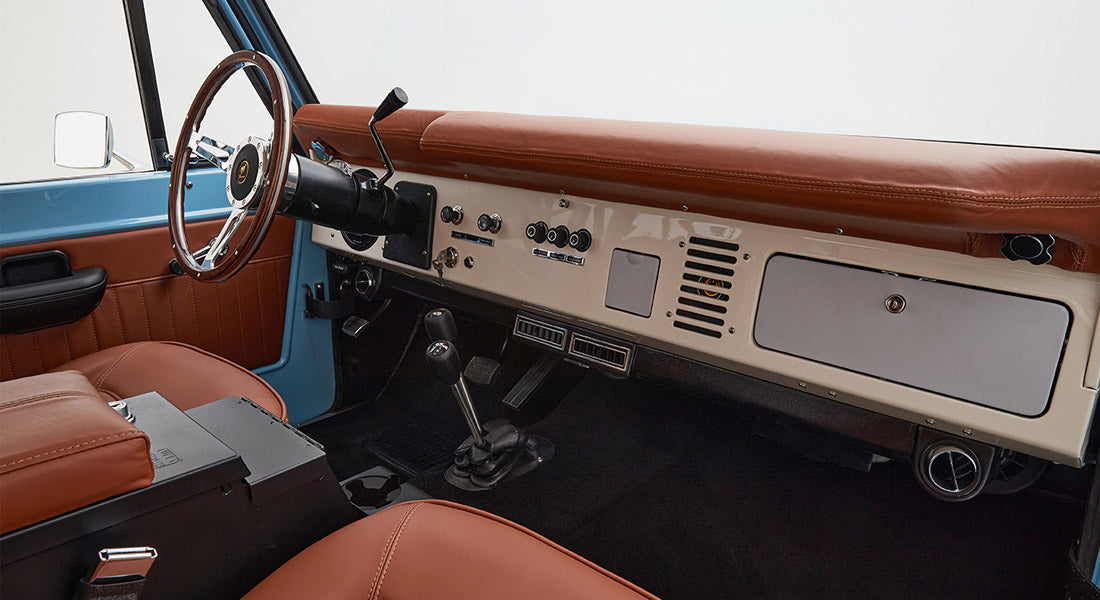 Classic Ford Bronco dashboard