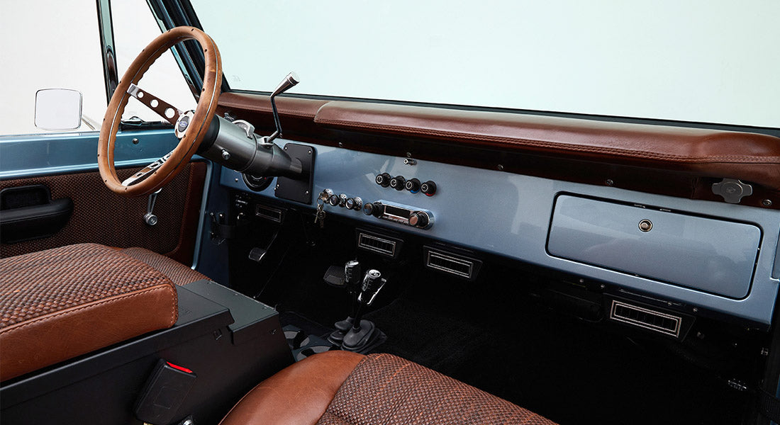 Classic Ford Bronco dashboard