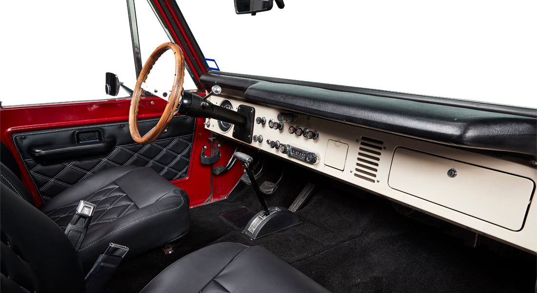 Classic Ford Bronco dashboard