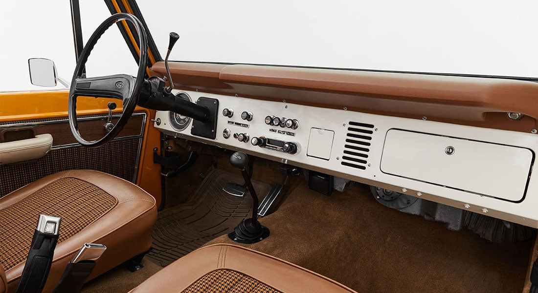 Classic Ford Bronco dashboard