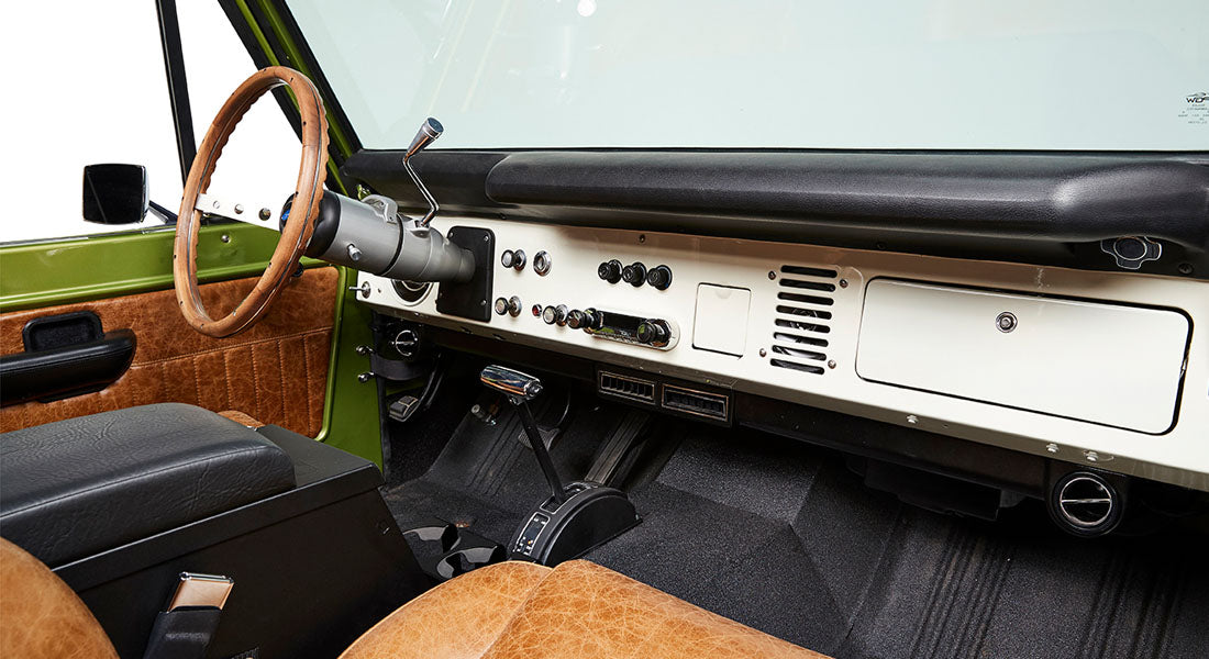 Classic Ford Bronco dashboard