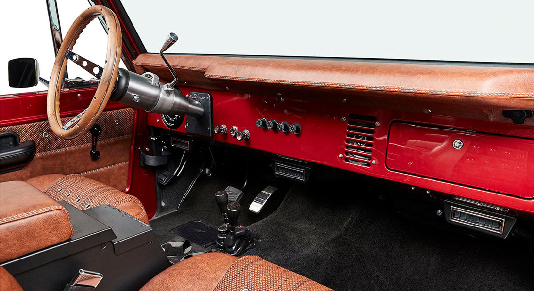 Classic Ford Bronco dashboard