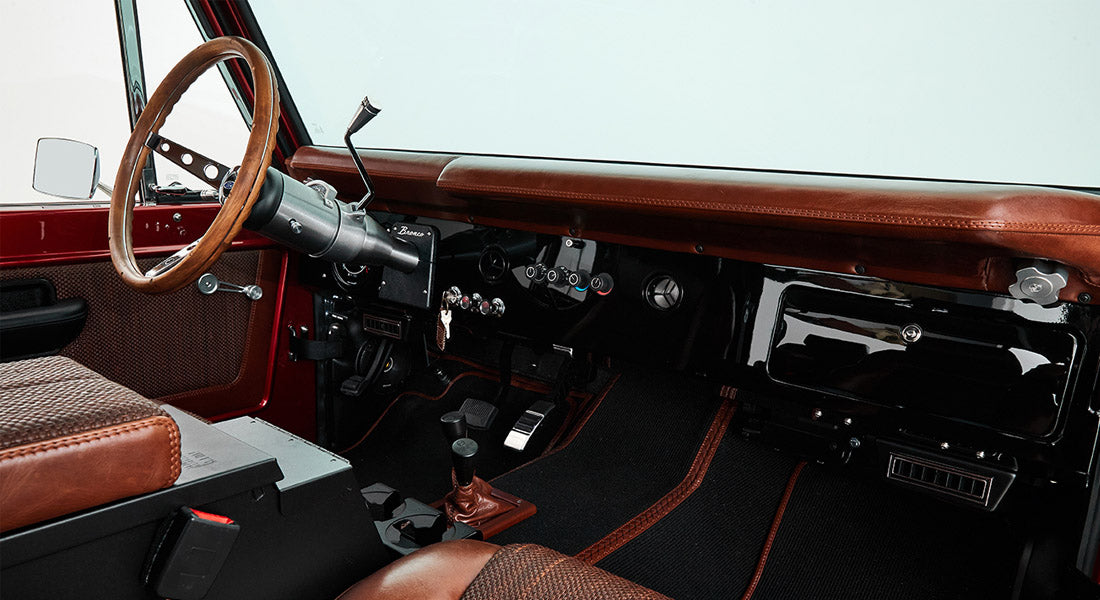 Classic Ford Bronco dashboard