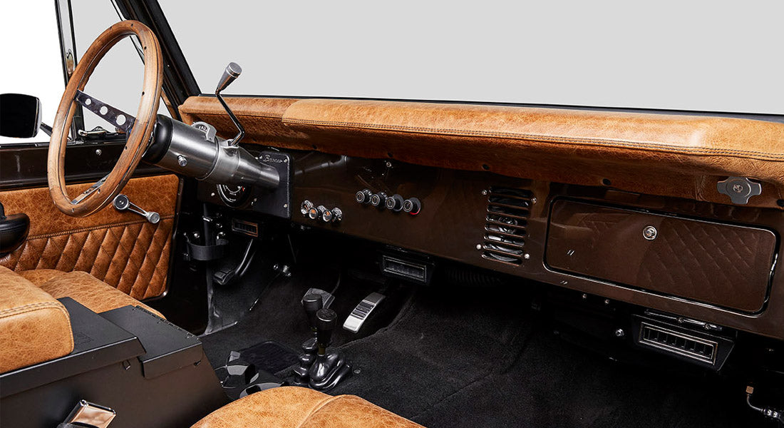Classic Ford Bronco dashboard