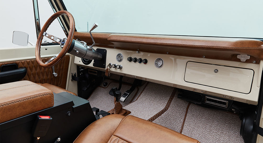 Classic Ford Bronco dashboard
