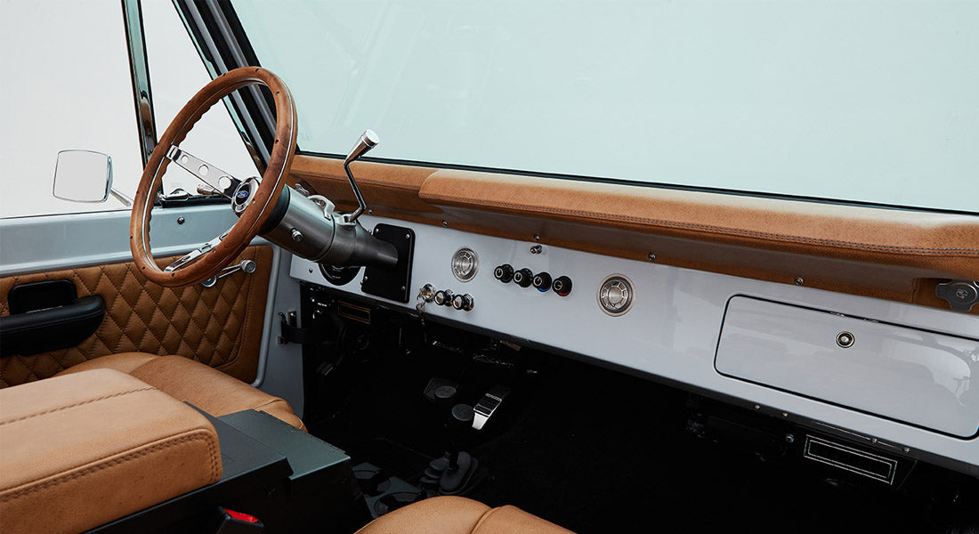 Classic Ford Bronco dashboard