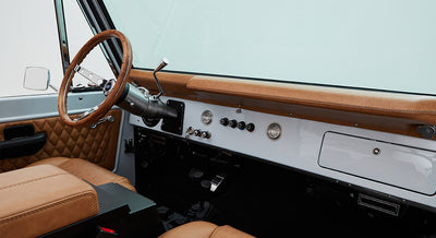 Classic Ford Bronco dashboard
