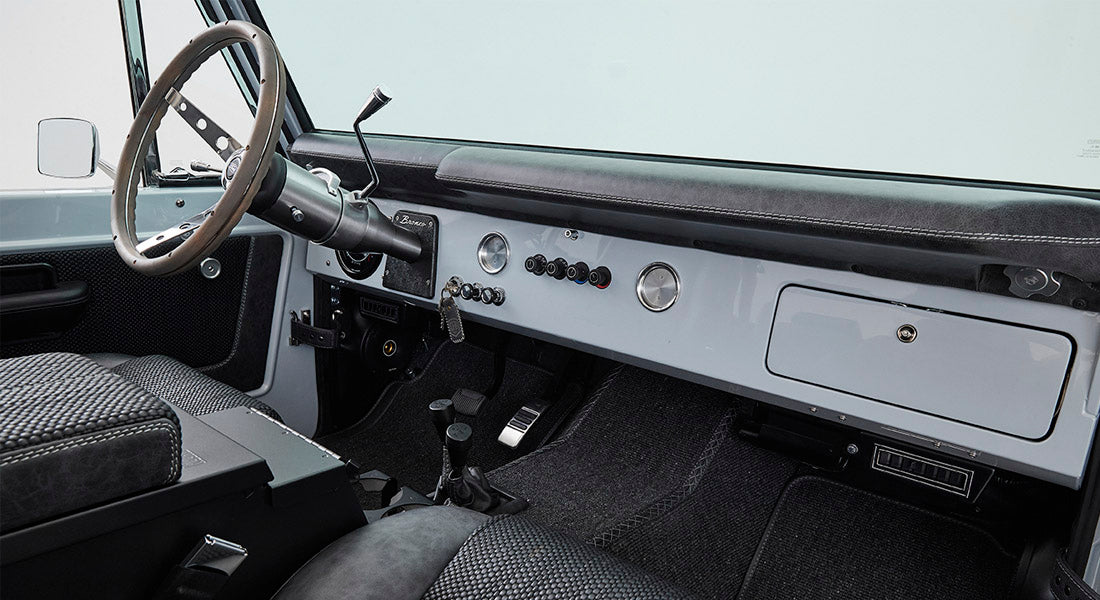 Classic Ford Bronco dashboard
