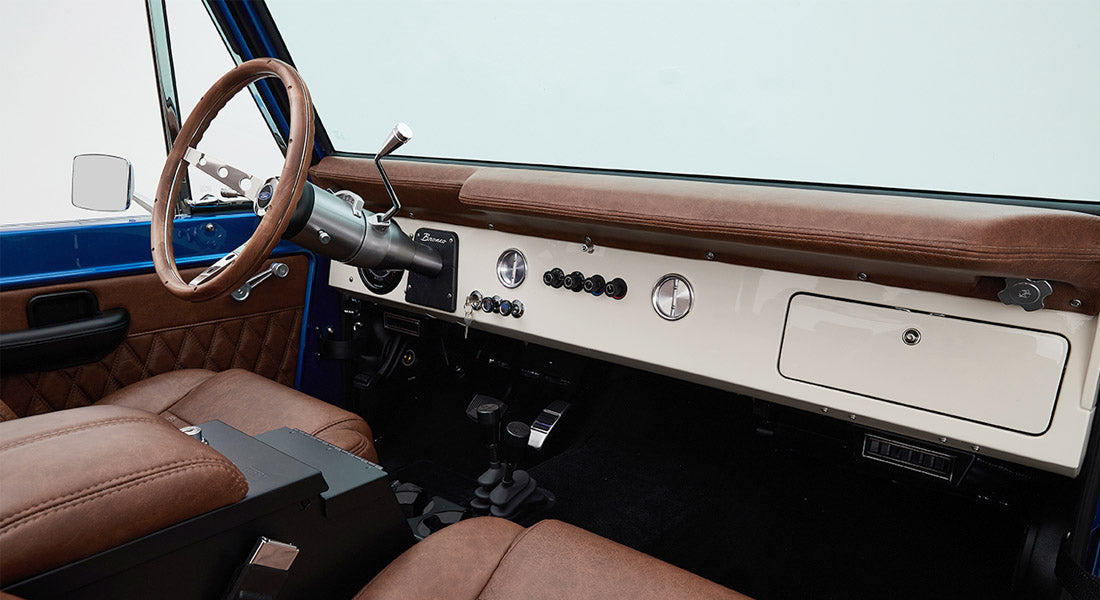 Classic Ford Bronco dashboard