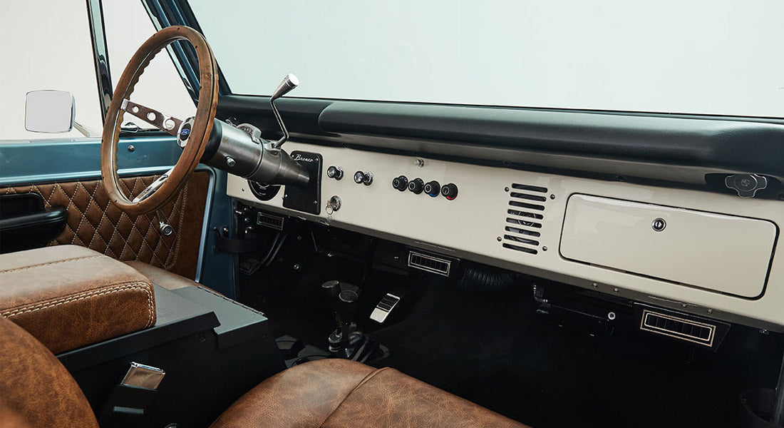 Classic Ford Bronco dashboard