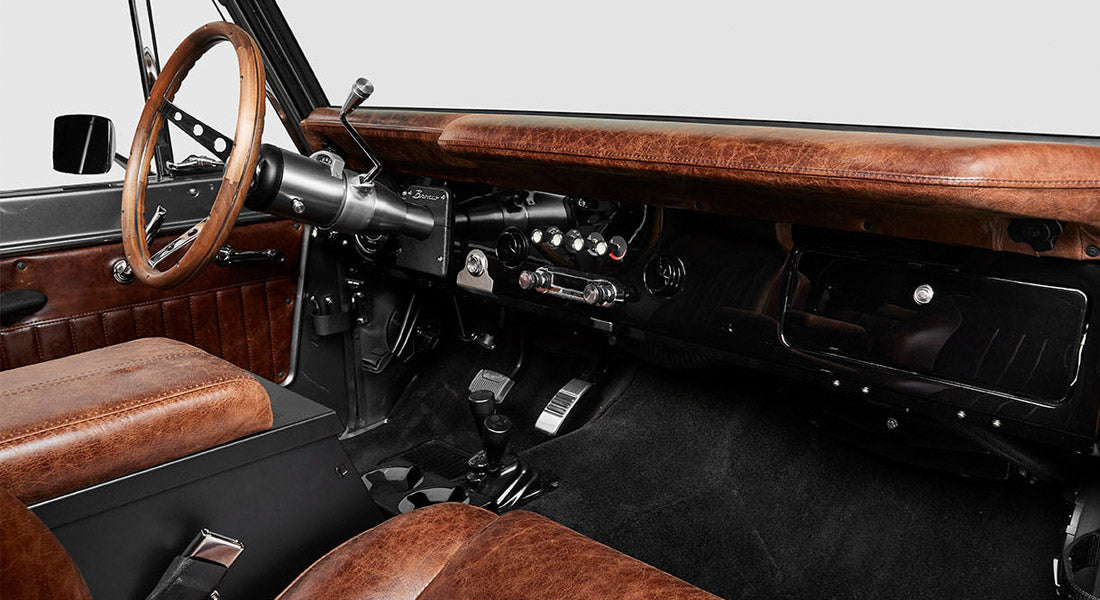 Classic Ford Bronco dashboard