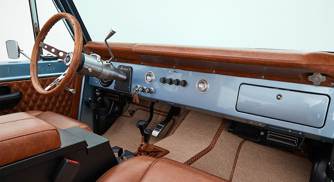 Classic Ford Bronco dashboard