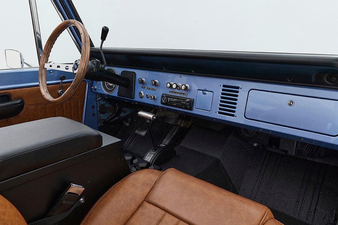 Classic Ford Bronco dashboard