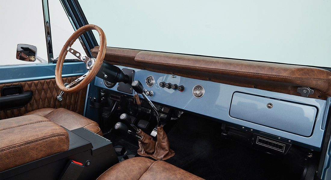 Classic Ford Bronco dashboard