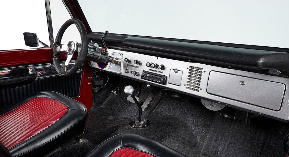 Classic Ford Bronco dashboard