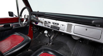 Classic Ford Bronco dashboard