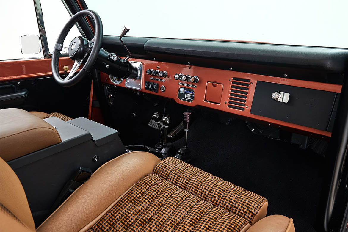 Classic Ford Bronco dashboard