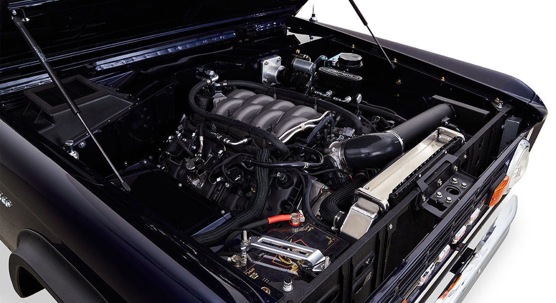 1974 Classic Ford Broncos Coyote Series Alys Beach with Orange Interior and black soft top