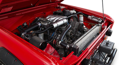 Classic Ford Bronco engine bay