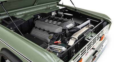 Classic Ford Bronco engine bay