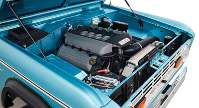 Classic Ford Bronco engine bay