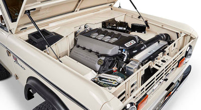 Classic Ford Bronco engine bay