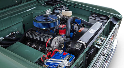 Classic Ford Bronco engine bay