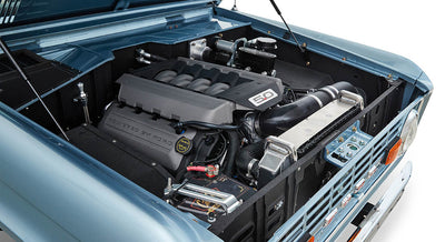 Classic Ford Bronco engine bay