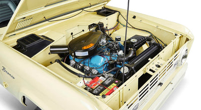 Classic Ford Bronco engine bay