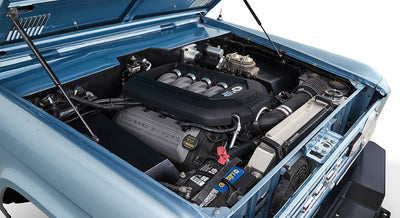 Classic Ford Bronco engine bay