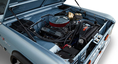 Classic Ford Bronco engine bay