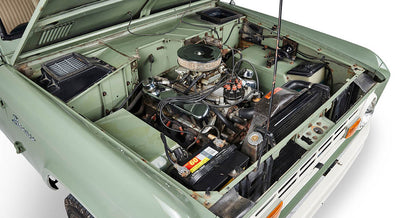 Classic Ford Bronco engine bay