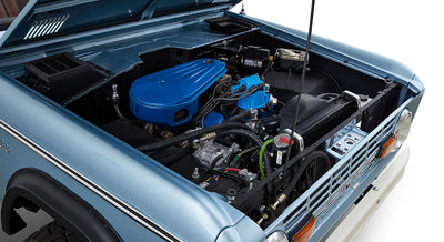 Classic Ford Bronco engine bay