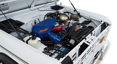 Classic Ford Bronco engine bay