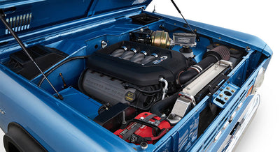 Classic Ford Bronco engine bay