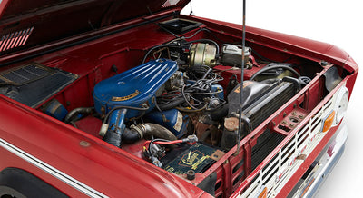 Classic Ford Bronco engine bay