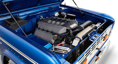 Classic Ford Bronco engine bay