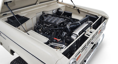 Classic Ford Bronco engine bay