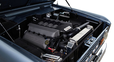 Classic Ford Bronco engine bay