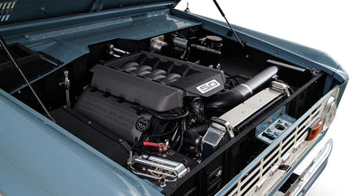 Classic Ford Bronco engine bay